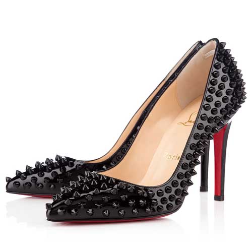 Christian Louboutin  Pigalle Spikes 100mm Pumps Black