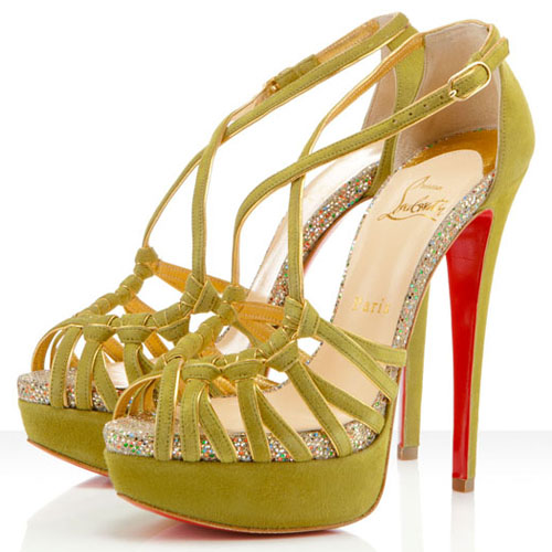 Christian Louboutin  Mignons 140mm Sandals Chartreuse