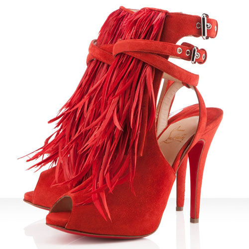 Christian Louboutin Single Ita 120mm Sandals Red