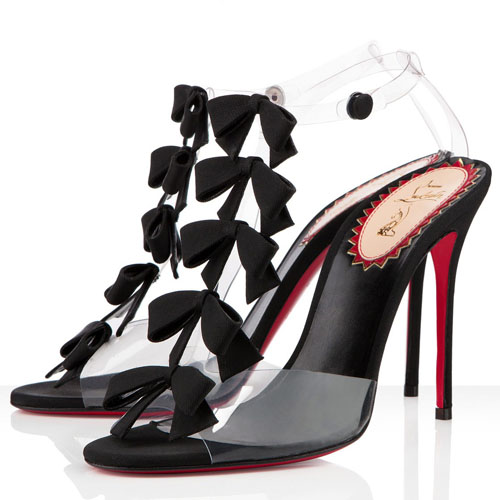 Christian Louboutin Bow Bow 100mm Sandals Black