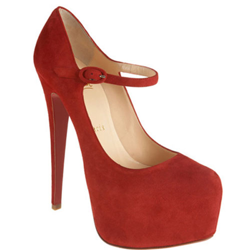 Christian Louboutin  Lady Daf 160mm Mary Jane Pumps Red