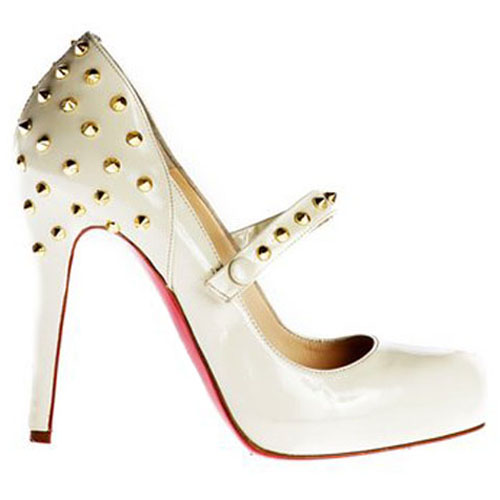 Christian Louboutin Mad 120mm Mary Jane Pumps White