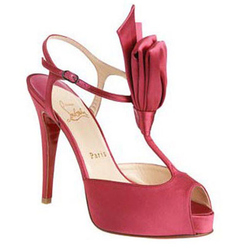 Christian Louboutin Ernesta T-strap 100mm Special Occasion Pink