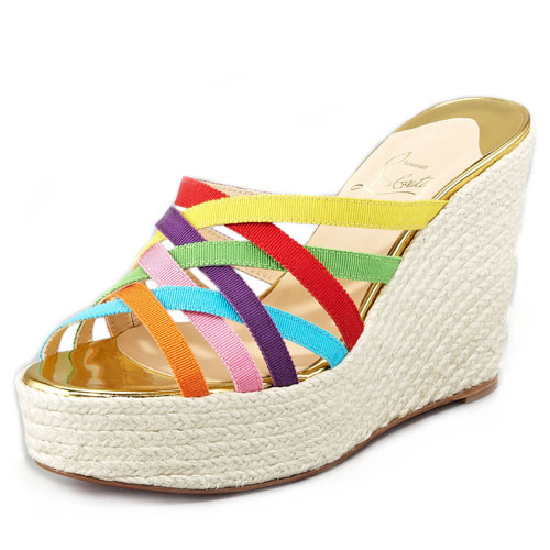 Christian Louboutin Crepon 140mm Wedges Multicolor