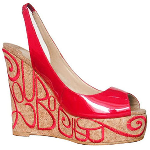 Christian Louboutin Marpop 120mm Wedges Red