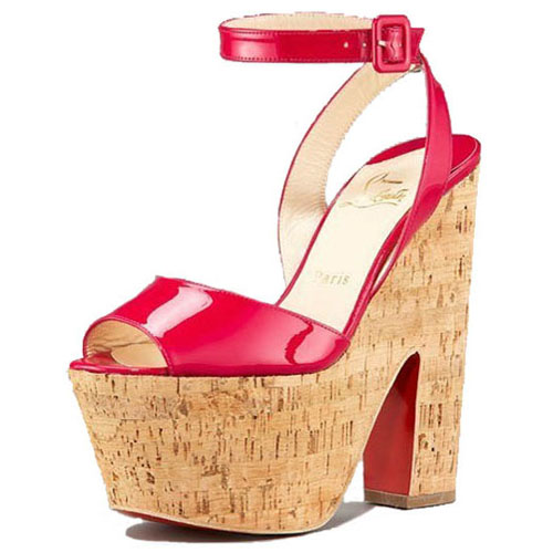 Christian Louboutin Super Dombasle 140mm Wedges Red