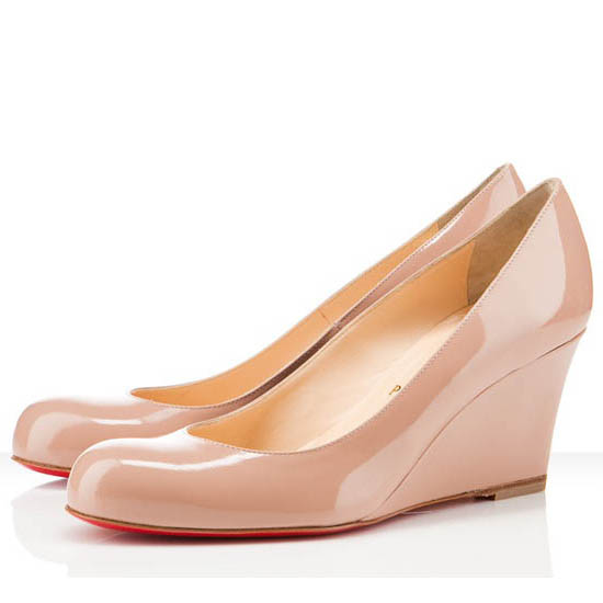 Christian Louboutin Miss Boxe 80mm Wedges Nude