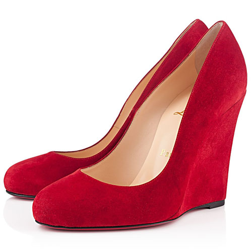 Christian Louboutin  Ron Ron Zeppa 100mm Wedges Red