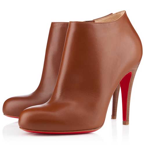 Christian Louboutin Belle 100mm Ankle Boots Brown