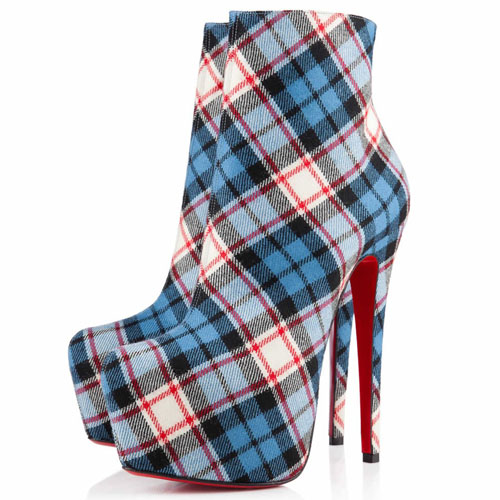 Christian Louboutin Daf Booty 160mm Ankle Boots Blue