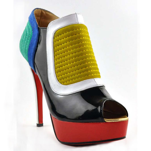 Christian Louboutin Futura 140mm Ankle Boots Multicolor