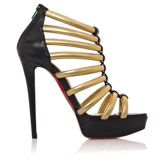 Christian Louboutin  Romaine 140mm Ankle Boots Gold
