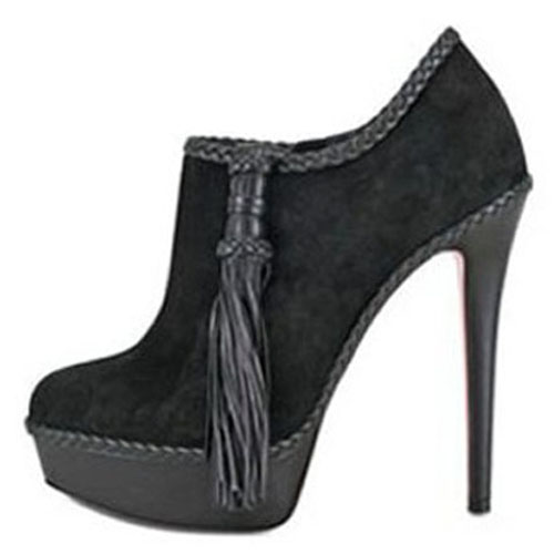 Christian Louboutin SulTaupee 140mm Ankle Boots Black