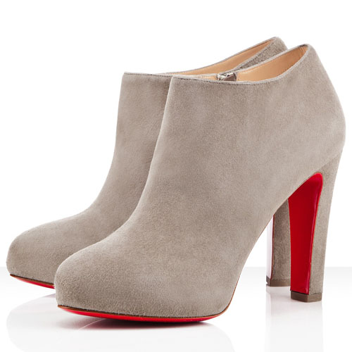 Christian Louboutin Vicky Booty 120mm Ankle Boots Grey