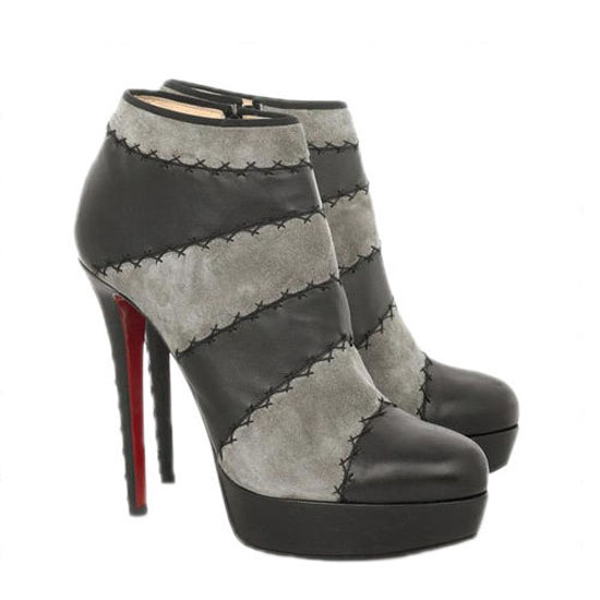 Christian Louboutin  Multi Booty 140mm Ankle Boots Grey