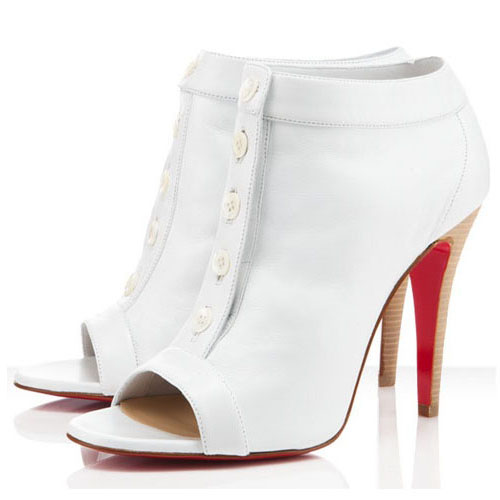 Christian Louboutin Maotic 120mm Ankle Boots White