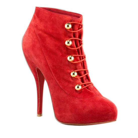 Christian Louboutin  Fifre Corset 120mm Ankle Boots Red