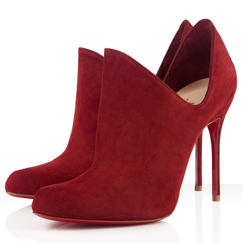 Christian Louboutin Dugueclina 100mm Ankle Boots Red