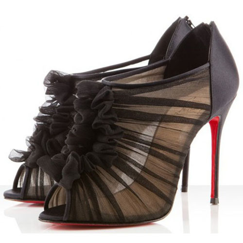 Christian Louboutin Canonita 100mm Ankle Boots Black