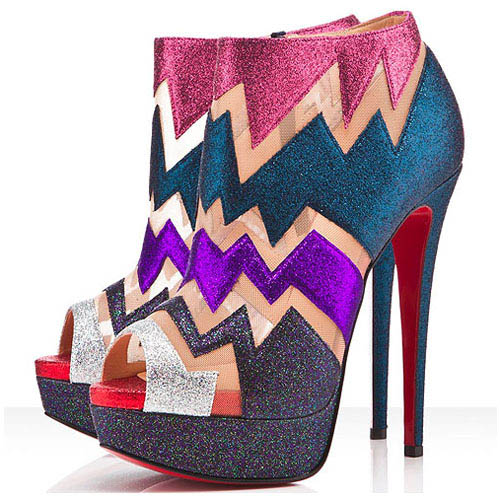 Christian Louboutin  Ziggy 140mm Ankle Boots Multicolor