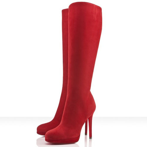Christian Louboutin New Simple Botta 120mm Boots Red