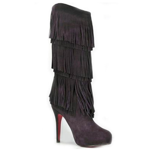 Christian Louboutin Forever Tina 140mm Boots Dark parme