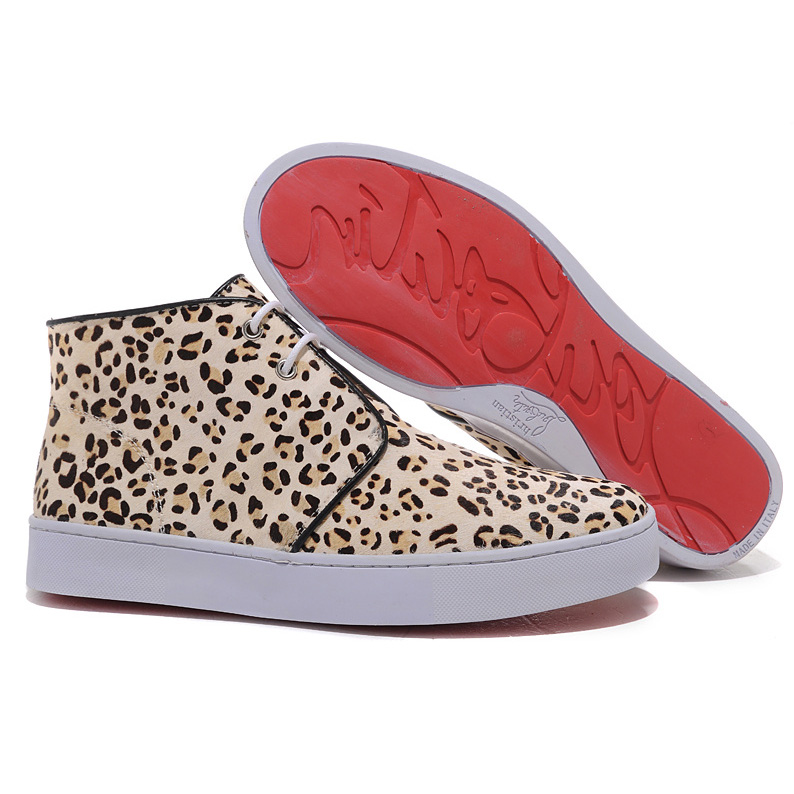 Christian Louboutin  Leopard printed High Top Sneakers Leopard