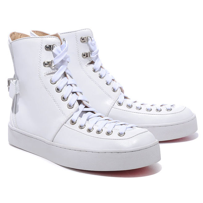 Christian Louboutin Alfie High Top Sneakers White