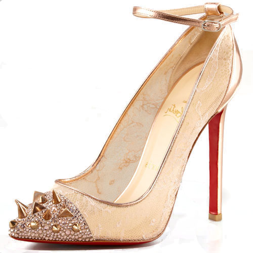 Christian Louboutin Picks And Co 120mm Pumps Gold