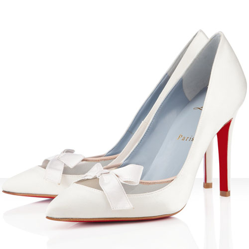 Christian Louboutin Love Me 100mm Special Occasion Off White