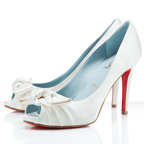 Christian Louboutin Madame Butterfly 100mm Special Occasion Off White