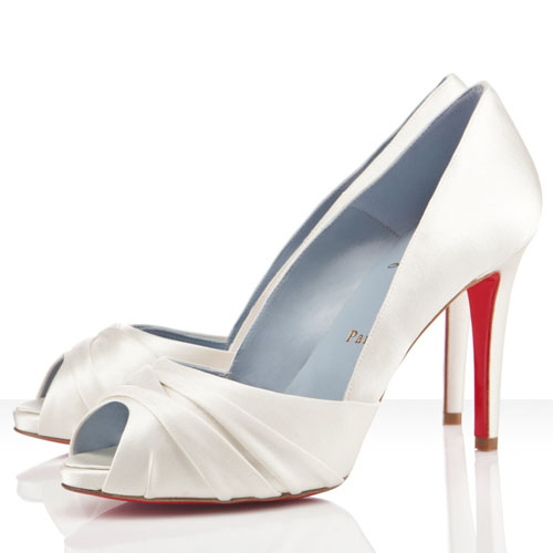Christian Louboutin Matrinana 100mm Special Occasion Off White