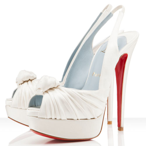 Christian Louboutin  Jenny 140mm Special Occasion Off White