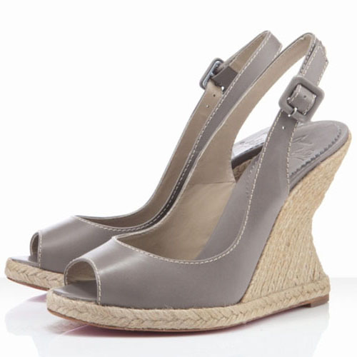 Christian Louboutin You Love 120mm Wedges Taupe