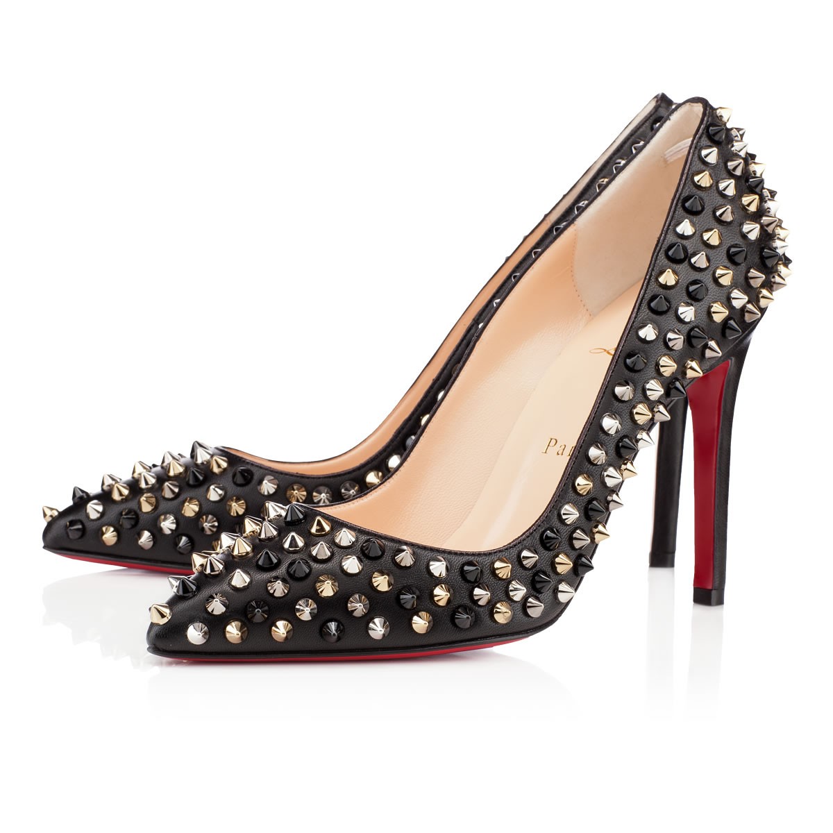 Christian Louboutin  Pigalle Spikes 120mm Pumps Black/Mix