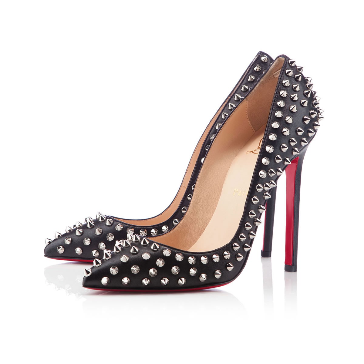 Christian Louboutin Pigalle Spikes 120mm Pumps Black