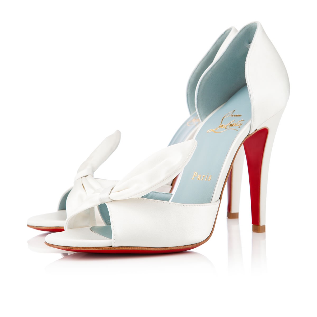 Christian Louboutin Livre 100mm Special Occasion Off White