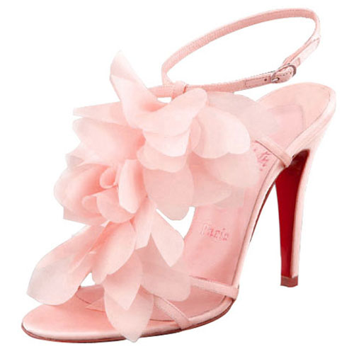 Christian Louboutin Petal 70mm Sandals Pink