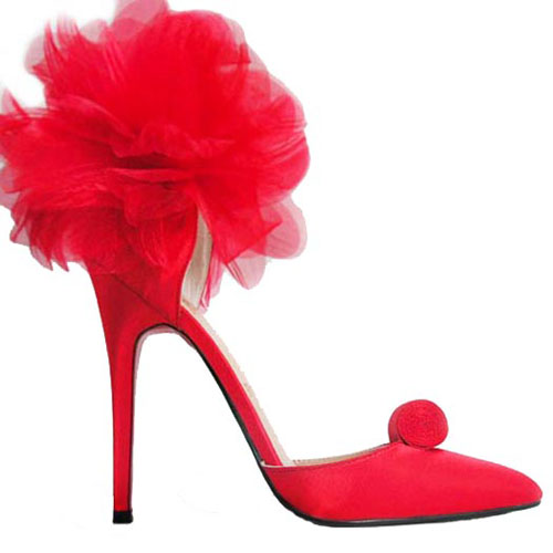 Christian Louboutin Eugenie 100mm Special Occasion Red